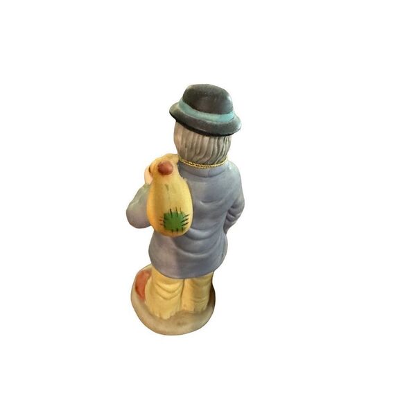 Vintage Porcelain Emmett Kelly Figure Flambro 5.5" tall Hobo Clown Collectable - Picture 4 of 8
